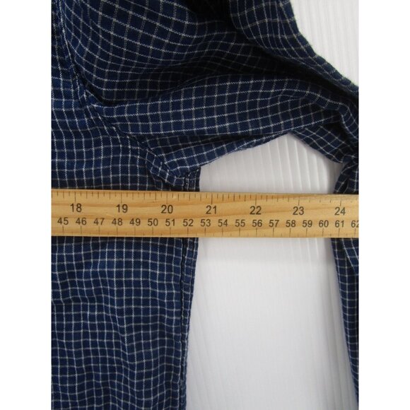 Rag & Bone Shirt Large Flannel Button Up Check Slim Fit Pocket Preppy - Picture 6 of 11